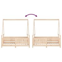 Kinderbedframe 70x140 cm massief grenenhout - thumbnail