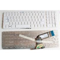 Notebook keyboard for HP Pavilion 15-P 17-F without frame white - thumbnail