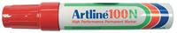 Permanent marker Artline 100N rood - thumbnail
