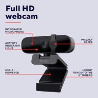 Trust Tanor Full HD USB Webcam Zwart - thumbnail