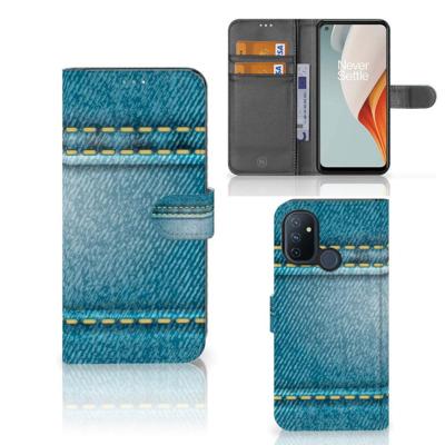 OnePlus Nord N100 | Wallet Case | met Pasjes | Jeans