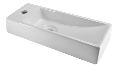 Xellanz Trim mini fontein links 38 x 14 x 8 cm keramiek glans wit Xellanz Trim mini fontein links 38 x 14 x 8 cm keramiek glans wit