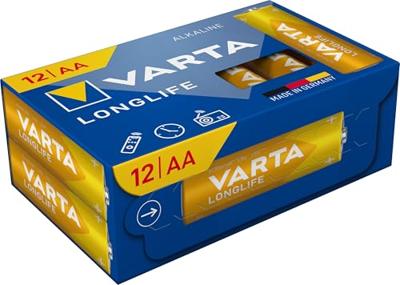 Varta VARTA Longlife AA Cube Pack12 AA batterij (penlite) Alkaline 1.5 V 12 stuk(s)