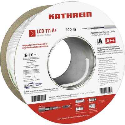 Kathrein 21510027 Coaxkabel Buitendiameter: 6.9 mm 75 Ω Wit per meter - thumbnail