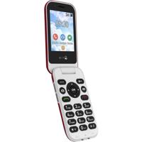 Doro 7030-4G mobiele telefoon in elegant klapdesign (3MP camera, 2,8 inch (7,11 cm) display, LTE, GPS, Bluetooth, WhatsApp, Facebook, WiFi) rood-wit,rood-wit - thumbnail