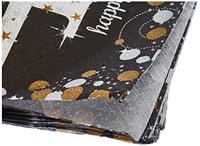 servetten 40 jaar 33 x 33 cm 16 stuks goud/zilver - thumbnail