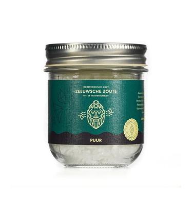 Zeeuwsche Zoute Zout puur glazen pot 100 Gram