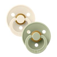 Bibs 3 Fopspeen Duo Sage Ivory - thumbnail