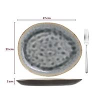 Cosy & Trendy Serviesset Organic Laguna Blue Grey 24-delig / 6 personen - 6 dinerborden, 6 bekers, 6 ontbijtborden en 6 diepe borden - thumbnail