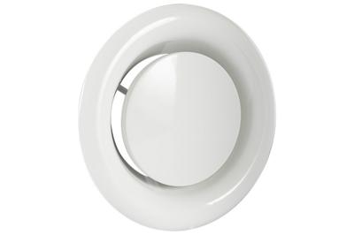 Afzuigventiel met aansluitbus Ø125 mm wit