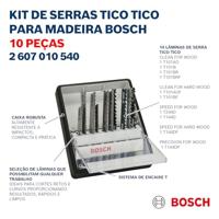 Bosch Accessories 2607010540 Set decoupeerzagen Robust Line Wood Expert, T-schacht, 10-delig 1 set(s) - thumbnail
