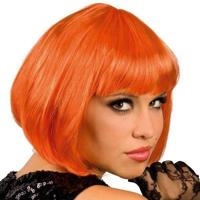 Pruik bobline new look oranje - thumbnail