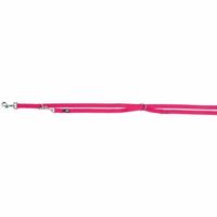 TRIXIE HONDENRIEM PREMIUM VERSTELBAAR NYLON FUCHSIA 200X2 CM - thumbnail