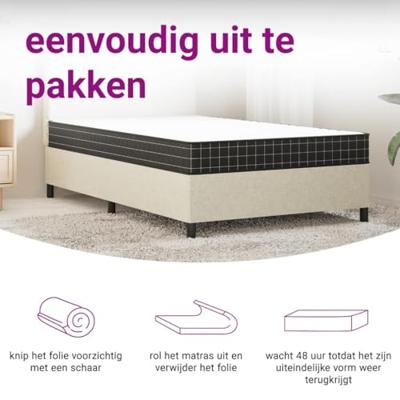 Binnenveringmatras middelhard 140x200 cm