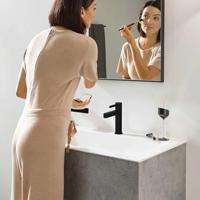 Hansgrohe Wastafelmengkraan Finoris Eengreeps 110 met PushOpen Waste Mat Zwart - thumbnail