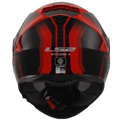 LS2 integraalhelm "ff800 storm ii tracker" helmet ff800 storm ii tracker s black/red