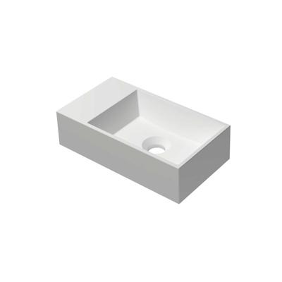 INK - Fontein Polystone Cilinder Zonder Kraangat Links - 400x220x100 mm - Mat Wit