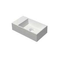 INK - Fontein Polystone Cilinder Zonder Kraangat Links - 400x220x100 mm - Mat Wit - thumbnail