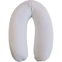 Zwangerschapskussen - CANDIDE - Jersey met sterrenprint - Wit / Marineblauw - thumbnail