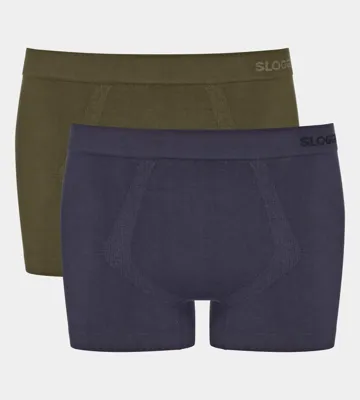 2-Pack heren boxershorts naadloos - GO Smooth - Biologisch katoenen heren onderbroeken - Milieuvriendelijk - Duurzaam