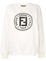 Fendi Pre-Owned FF logo print sweatshirt - White - thumbnail