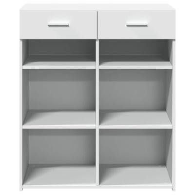 Dressoir 80x42,5x93 cm bewerkt hout wit