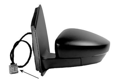 Buitenspiegel links elektrisch -11/09 Primer,Verwarmd,Asfer 5829827