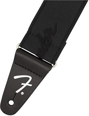 Fender WeighLess Running Logo Black/Black gitaarband