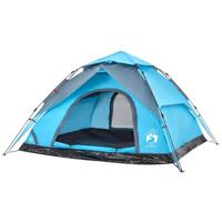 Koepeltent 5-persoons snelontgrendeling blauw - thumbnail