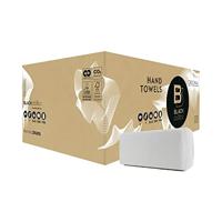 Handdoek blacksatino pt30 original 2laags wit - thumbnail