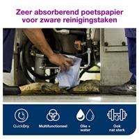 Handdoekrol blue 3l.wiper 340mx37cm - thumbnail