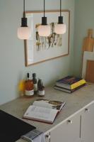 Hanglamp glas eettafel &apos;Milford&apos; 3 bollen opaal 52 cm - thumbnail