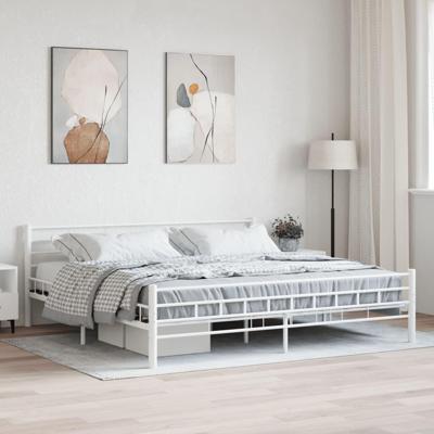 Bedframe metaal wit 180x200 cm Bedframe metaal wit 180x200 cm