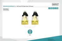 Digitus DK-1644-A-010-BL-10 RJ45 Netwerkkabel, patchkabel CAT 6A S/FTP 1.00 m Zwart 1 stuk(s) - thumbnail