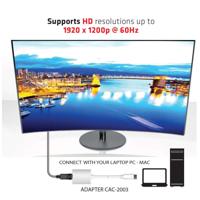 club3D CAC-2003 DisplayPort Adapter [1x DisplayPort stekker - 1x VGA-bus] Wit - thumbnail