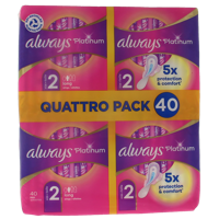 Always Maandverband platinum long 40 Stuks - thumbnail