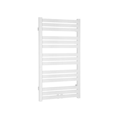 Handdoekradiator Sapho Nevel Recht Middenaansluiting 55.5x104.3 cm 397W Wit Sapho