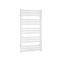 Handdoekradiator Sapho Nevel Recht Middenaansluiting 55.5x104.3 cm 397W Wit Sapho - thumbnail