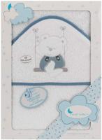 Interbaby handdoek schommel 100 x 100 cm katoen donker - thumbnail