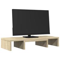 Monitorstandaard verstelbaar 60x24x10,5 cm hout sonoma eiken - thumbnail