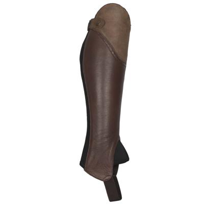 Mondoni Larvik minichaps donkerbruin maat:m Mondoni Larvik minichaps donkerbruin maat:m