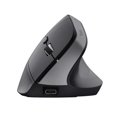 Trust Bayo+ Ergonomische muis Bluetooth Optisch Zwart 6 Toetsen 800 dpi, 1200 dpi, 1600 dpi, 2400 dpi Ergonomisch, Geluidsarme toetsen, Geïntegreerd Trust Bayo+ Ergonomische muis Bluetooth Optisch Zwart 6 Toetsen 800 dpi, 1200 dpi, 1600 dpi, 2400 dpi Ergonomisch, Geluidsarme toetsen, Geïntegreerd