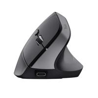 Trust Bayo+ Ergonomische muis Bluetooth Optisch Zwart 6 Toetsen 800 dpi, 1200 dpi, 1600 dpi, 2400 dpi Ergonomisch, Geluidsarme toetsen, Geïntegreerd - thumbnail
