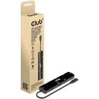 Club 3D CSV-1599 USB4™ Gen3x2 Type-C, 6-in-1 hub met HDMI™ 8K60Hz of 4K120Hz, 2xUSB Type-A (10G), Ethernet RJ45(2.5G) en 2xUSB Type-C, 1x Data (10G) en 1xPD3.0 opladen 100 watt - thumbnail