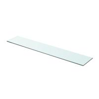 Wandschap transparant 80x15 cm glas - thumbnail