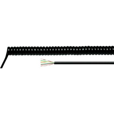 HELU 86482 Spiraalkabel H07BQ-F 1000 mm / 4000 mm 3 G 2.50 mm² Zwart 1 stuk(s)