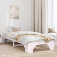 Bedframe Wit 90 x 190 cm Massief grenenhout - thumbnail