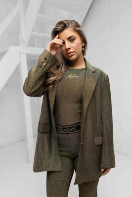 Malelions Sparkling Oversized Blazer Dames Goud - Maat XS - Kleur: Goud | Soccerfanshop Malelions Sparkling Oversized Blazer Dames Goud - Maat XS - Kleur: Goud | Soccerfanshop