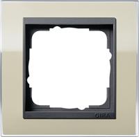 Gira Event Clear Zand / Antraciet 1-voudig - thumbnail