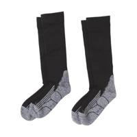 Coolmax compressie sokken 2 paar - zwart - maat 35-38 - thumbnail